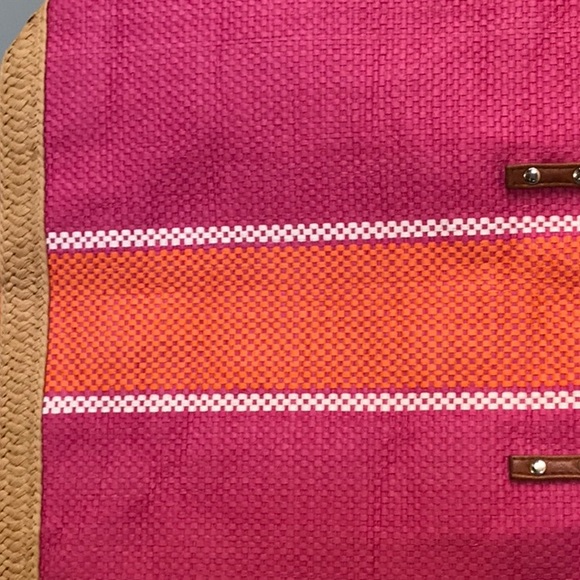 Kim Rogers Stripe Straw Tote - Picture 3 of 9